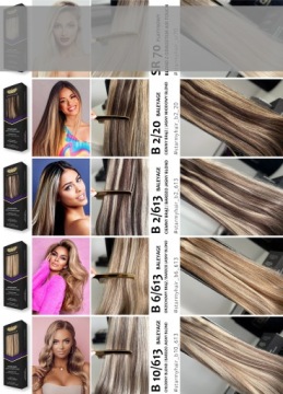 Наращивание натуральных волос CLIP-IN 50-55 см 6 полос 75 г
