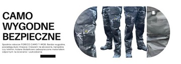Foreco Camo Удобные усиленные рабочие штаны