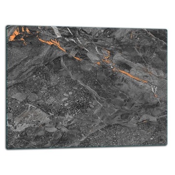 SZKLANA PŁYTA DESKA DO KROJENIA 52x40 MARMUR SZKŁO HARTOWANE