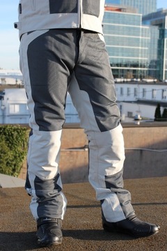 ADRENALINE MESHTEC МОТОЦИКЛНЫЙ КОСТЮМ на лето КУРТКА БРЮКИ сетка серая