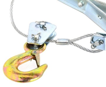 WYCIĄGARKA RĘCZNA LINOWA WCIĄGARKA 2T 2000kg 2haki