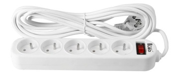 Удлинитель, удлинитель, 5 метров, 5 розеток.