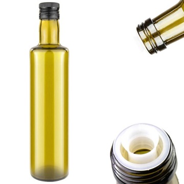 Butelka DORICA 500ml na oliwę sok z DOZOWNIKIEM