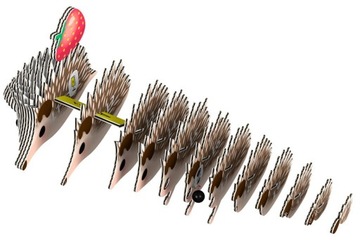 EUGY Eco 3D Пазл Ежик Ежик