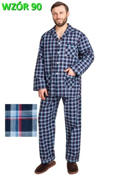 PIŻAMA MĘSKA BAWEŁNIANA BAWEŁNA TKANA r.XXL FORMAX