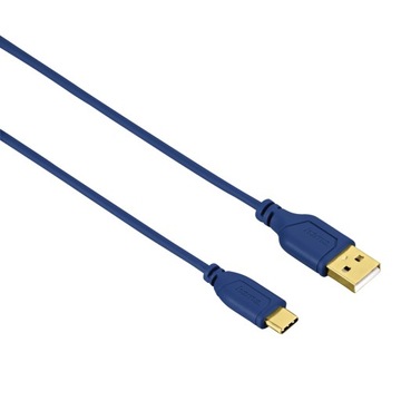 HAMA USB 2.0 A-C Flexi & Slim 0,75 m NIEBIESKI
