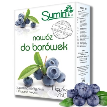 Nawóz Do Borówek Sumin Granulowany Wieloskładnikowy 1 kg = 50m2