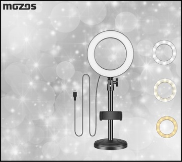 СВЕТОДИОДНАЯ КОЛЬЦЕВАЯ ЛАМПА РУЧКА ДЛЯ СЕЛФИ ДЛЯ МАКИЯЖА 3 ЦВЕТА ВЫСОТА до 41см