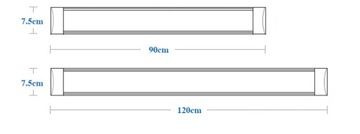 МОЩНАЯ СВЕТОДИОДНАЯ ЛАМПА ДЛЯ ГАРАЖА, МАСТЕРСКОЙ, 90СМ