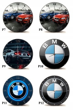 Большие бесшумные часы BMW диаметром 30 см, идеальны для подарка.