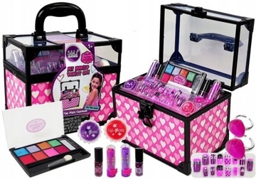 НАБОР МАКИЯЖНИКОВ И НОГТИЧНИКОВ ДЛЯ ДЕТСКОЙ КОСМЕТИКИ В ЧЕХОЛЕ