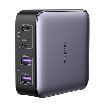 UGREEN SZYBKA ŁADOWARKA SIECIOWA KOSTKA 2X USB-C, 2X USB-A GAN 65W