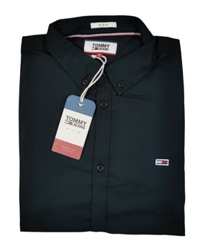 Koszula czarna slim fit Tommy Hilfiger DM0DM09594 Oxford black - XXL