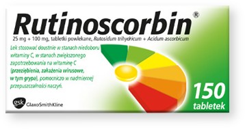 Rutinoscorbin, tabletki powlekane, 150 szt.