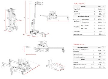 Грузовой подъемник GUIL Toro B-201/C: Грузоподъемность до 240 кг, Высота до 4,00 м.