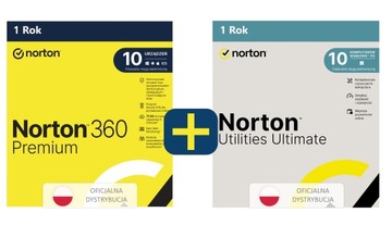 NORTON 360 Deluxe 5 PC / 1 rok + Norton Utilities Ultimate 5 PC / 1 rok