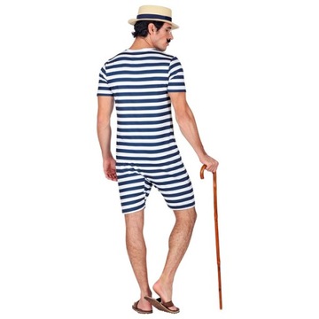 Мужские пляжные купальники ретро -полосы m