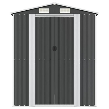 vidaXL Szopa ogrodowa, antracytowa, 192x689x223 cm, stal galwanizowana