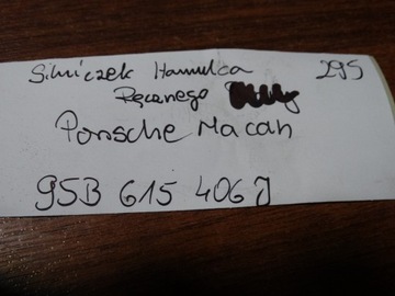 IDEÁLNÍ MOTOREK BRZDY RUČNÍ PORSCHE MACAN 1