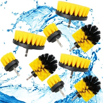 ЩЕТКИ ДЛЯ ЧИСТКИ 9 шт. МНОГОФУНКЦИОНАЛЬНЫЕ ДЛЯ НАКЛАДОК ОТВЕРТКИ