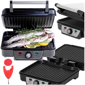 GRILL ELEKTRYCZNY OPIEKACZ 2500W 28x23cm MESKO