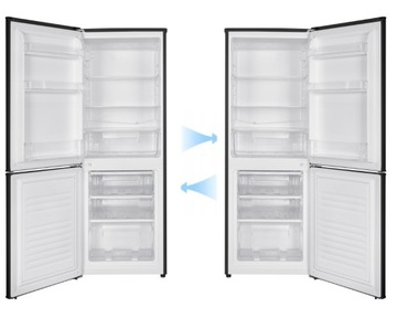 ХОЛОДИЛЬНИК С МОРОЗИЛЬНОЙ КАМЕРОЙ 207Л LED ВЫСОТА 150см ЧЕРНЫЙ ХОЛОДИЛЬНИК