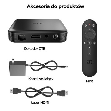 ZTE TV BOX 4K ULTRA HD Плеер потокового мультимедиа Android TV EU
