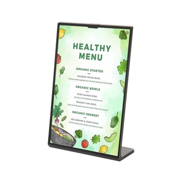 Stojak informacyjny A6 CZARNY, stojak na menu A6