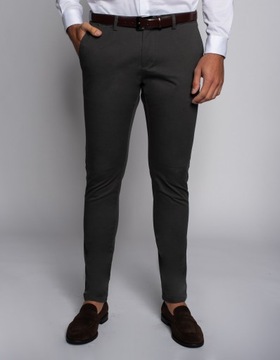 spodnie męskie chino taviano zielone slim 38 32