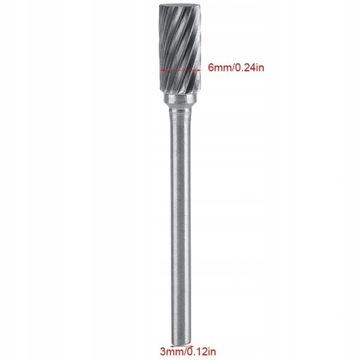 НАБОР ФРЕЗ ПО МЕТАЛЛУ ИЗ КАРБИДА ВОЛЬФРАМА 3ММ