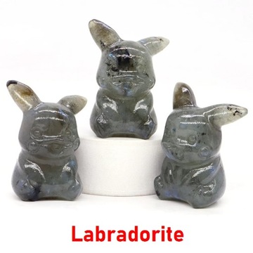 40mm Natural Gem Yellow Jade Crystals Fantastic Baby Cartoon Animals