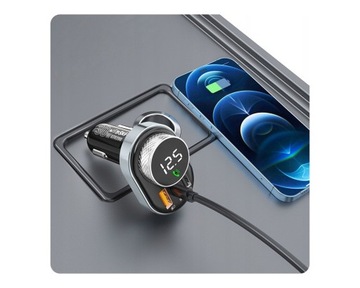 Bluetooth FM MP3-передатчик ЗАРЯДНОЕ УСТРОЙСТВО 3xUSB QC 3.0