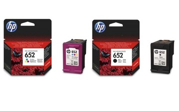 Комплект из 2 картриджей HP 652, оригинальные, черный + цветной