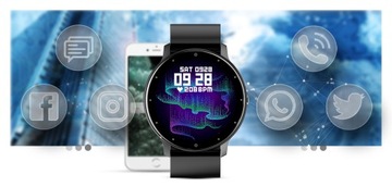 Zegarek Smartwatch Męski ROZMOWY Luksusowy Pulsometr PULS SMS FB 4 KOLORY