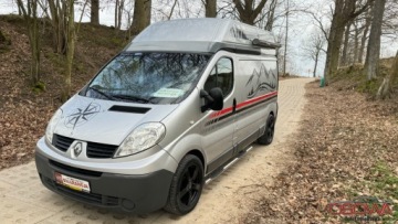 Renault Trafic II Kabina 2.0 dCi 115KM 2009 Renault Trafic Kamper 2.0dci klima kuchenka zlew lozko WC tv przetwornica, zdjęcie 3
