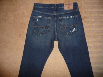 Spodnie dżinsy HOLLISTER W30/L32=40,5/105cm jeansy