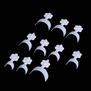 Белые кончики ногтей, искусственные французские искусственные ногти