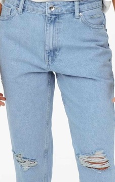 spodnie damskie dżinsowe only mom fit 42 XL 32/32