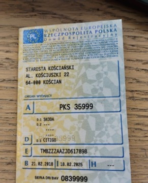 Skoda Citigo Hatchback 5d 1.0 60KM 2017 Skoda Citigo I rej 2018r, 1.0 LPG. Uszkodzony lewy tyl. Jezdzi. 60KM, zdjęcie 29
