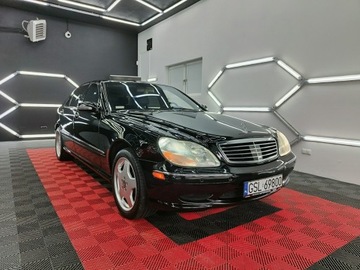 Mercedes Klasa S W220 Sedan AMG 5.4 V8 (55 AMG) 360KM 2001 Mercedes S 55 AMG S55 AMG LONG V8 360 KM, Full