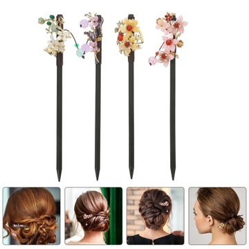 AKCESORIA DO WŁOSÓW DREWNIANYCH W STAROŻYTNYM STYLU