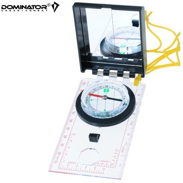 ТУРИСТИЧЕСКИЙ КОМПАС ДЛЯ КАРТЫ ДОМИНАТОРСКИЙ КОМПАС С ЗЕРКАЛОМ И ЛИНИЕЙ