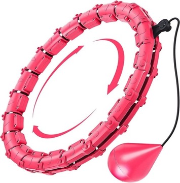 ХУЛА ХОП ДЛЯ ПОХУДЕНИЯ С Утяжеленными ПОДШИПНИКАМИ + МАССАЖЕР СИЛЬНЫЕ УМНЫЕ ПОДШИПНИКИ