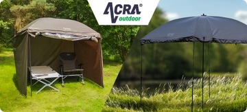 ACRA Outdoor Shest XXL, 300 см зонтик с боковыми стенами и столбами