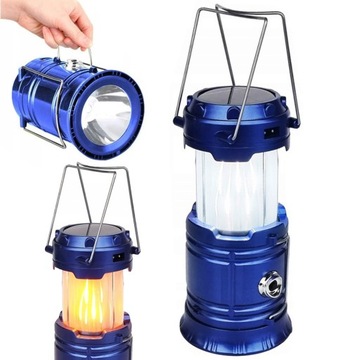 LAMPA KEMPINGOWA TURYSTYCZNA SOLARNA LATARKA LED