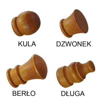 Деревянный карниз fi 28 1,1 м, одинарный 110 см