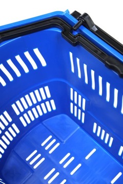 Набор из 10 больших корзин по 55 литров с подъемной ручкой - синий.