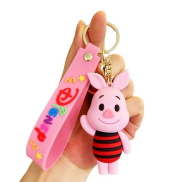 BRELOK DO KLUCZY BRELOCZEK ZAWIESZKA PROSIACZEK Jasny Róż