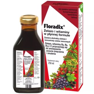 Floradix Żelazo i wit. w płynnej formule 500 ml