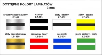TABLICZKA na pleksi i dystansach prezes dyrektor KIEROWNIK DZIAŁU 20x7 cm